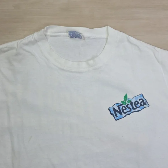Nestea Full Throttle Refreshment T Shirt Size XL Jeff Green #10 NASCAR Stains - Picture 3 of 9